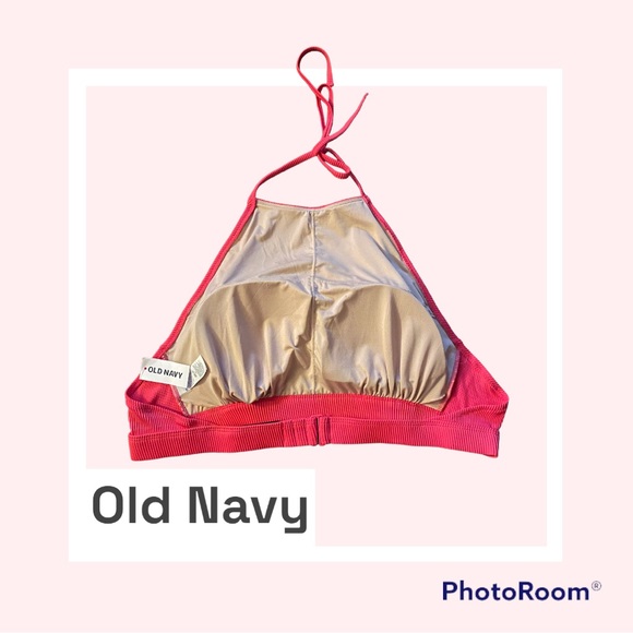 BNWT Old Navy Ribbed Halter Bikini Top - Picture 2 of 7